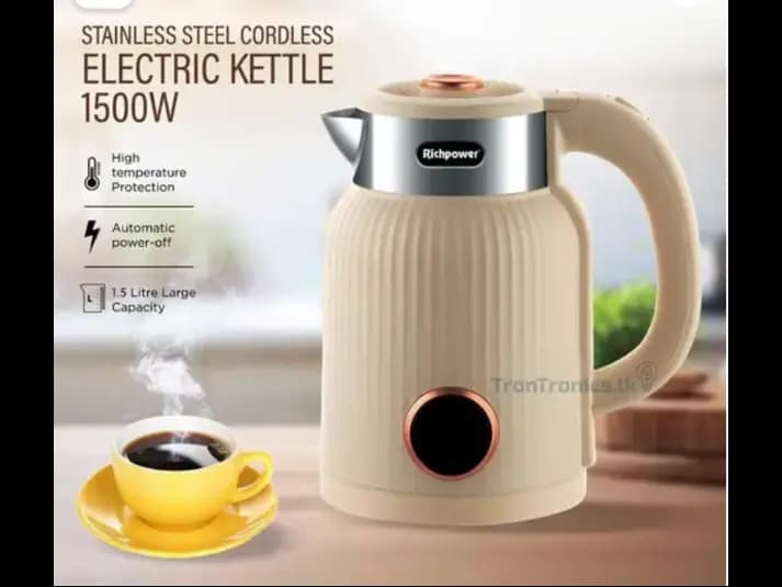 Richpower Premium Stainless Steel Electric Kettle 1.5 Liters (2)
