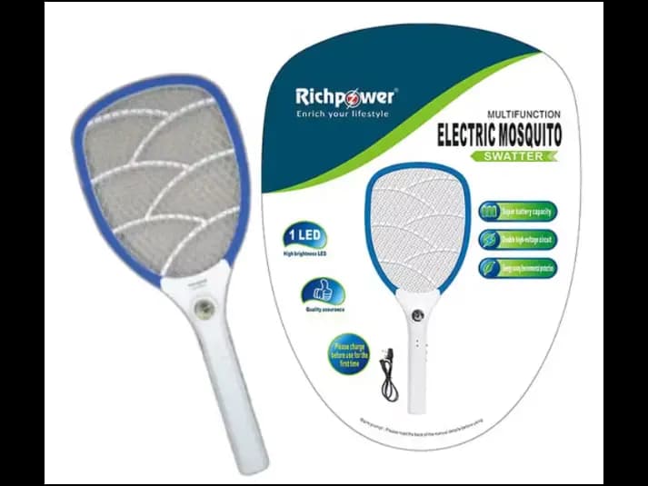 Richpower Rechargeable Electric Mosquito Swatter with LED Light (3)