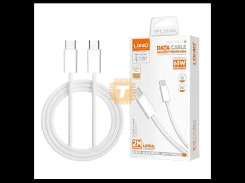 LDNIO LC902C 2m 65W Type-C to Type-C Cable Support PD and QC fast charging cable