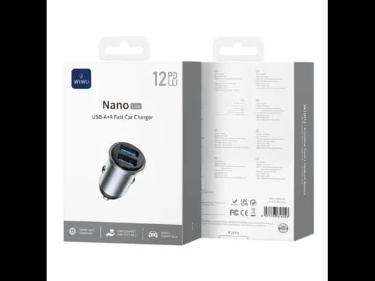 WiWU Wi-CC031 Nano Lite 12W PD Dual USB Fast Car Charger with 1 Year Warranty (6)