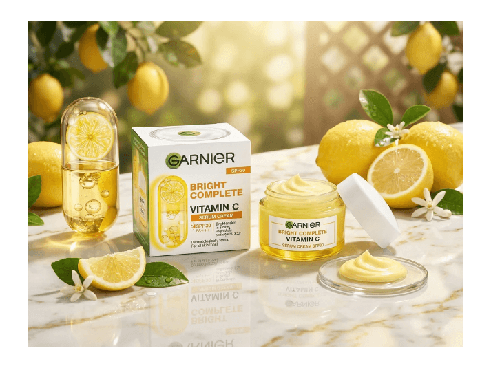 Garnier Bright Complete Vitamin C Serum Cream SPF30 50ml- INDONESIA (2)