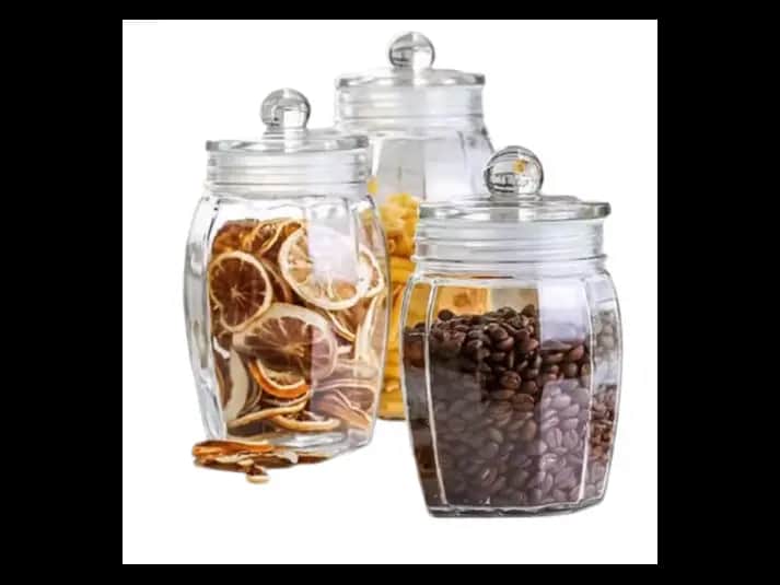 Airtight Food Storage Glass Jars with Vacuum Glass Lids