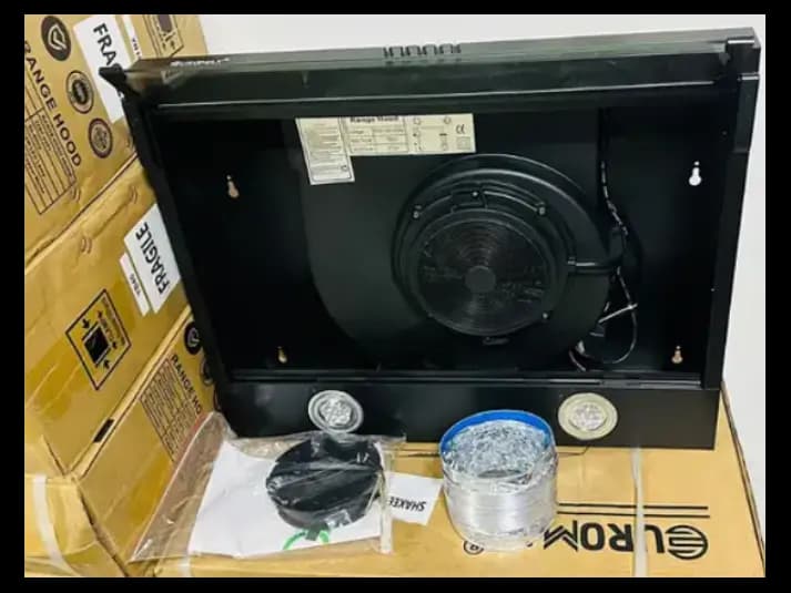Black Slim Exhaust Range Cooker Hood (Filter Model) 60cm (3)