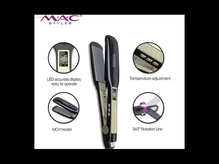 MAC Styler MC-5517 Professional Hair Straightener with LED Screen (3)