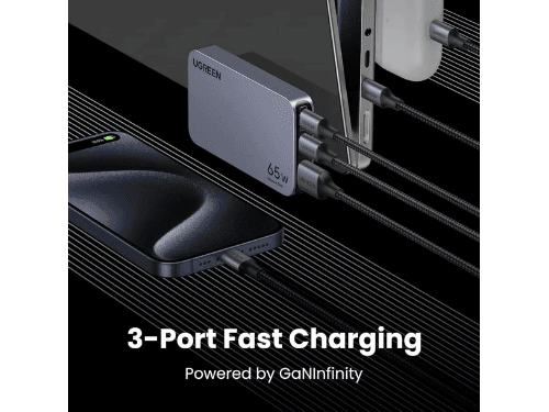 UGREEN Nexode Pro 65W 3-Port GaN Ultra-Slim Fast Charger (25356) (3)