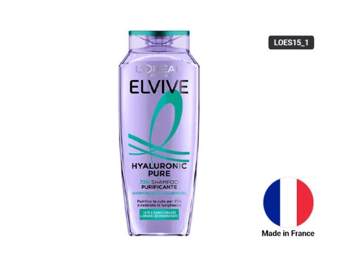 Loreal Elvive Hyaluronic Pure 72H Shampoo 250ml- FRANCE
