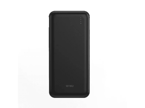WiWU P-08B Essen 10000mAh Power Bank with 4 Built-in Cables – Black / White (2)