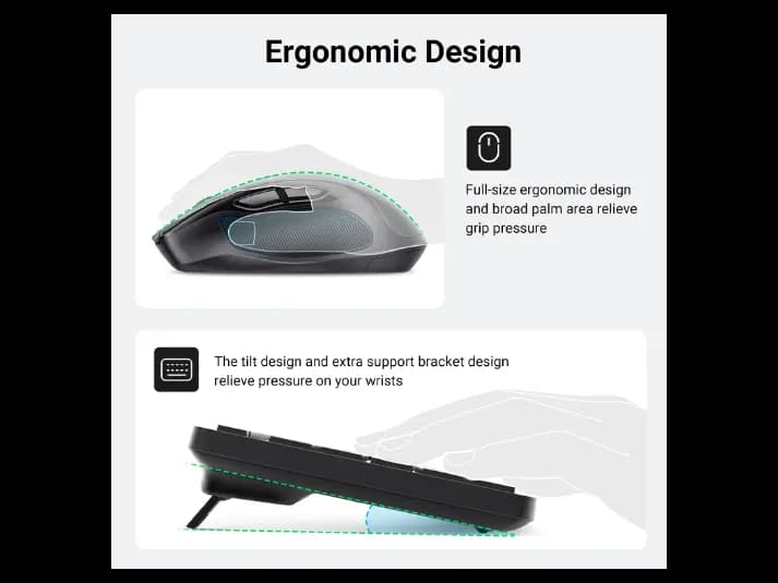 Ugreen 35740 MK006 Wireless Mouse and Keyboard (4)