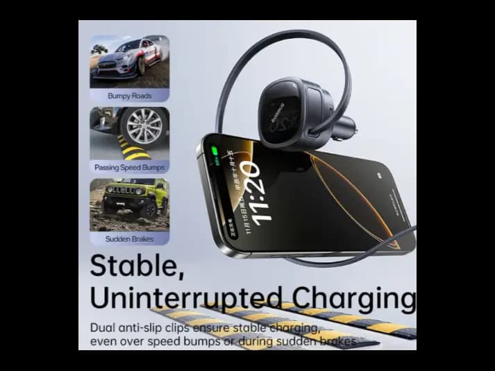 Baseus PrimeTrip VR1 Car Charger with Retractable Cable (U C) Type-C 60W Cmic Black – C00069001121-00 (5)