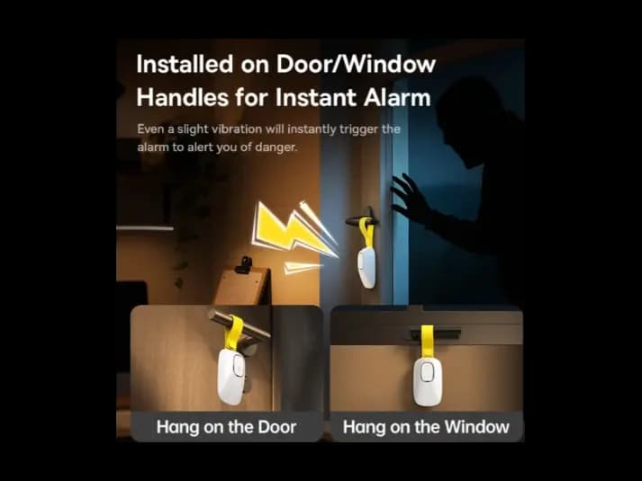 Baseus Heyo Door Stop Alarm – Moon White – Z0004900 (5)