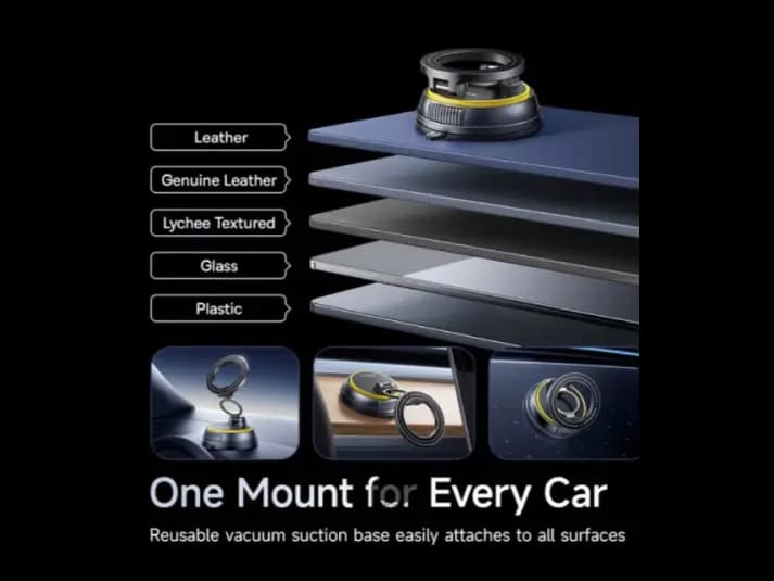 Baseus PrimeTrip VC2 Flex Magnetic Car Mount (Suction Cup Version) Cosmic Black – C0013803 (6)