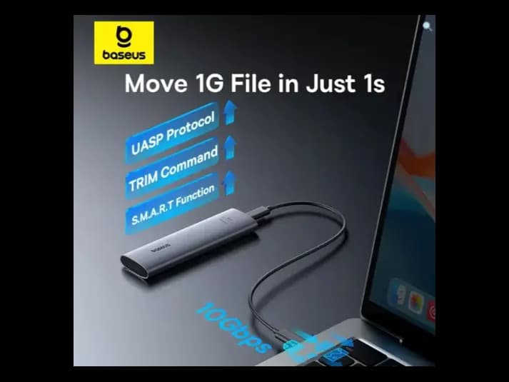 Baseus FlyJoy Series SSD Enclosure (M.2 NVMe) – Space Grey – B00760600811-01 (7)