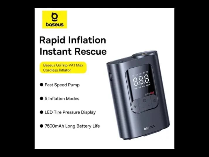 Baseus GoTrip VA1 Max Super Mini Cordless Inflator 22-Cylinder – Cosmic Black – Model: C0119601 (3)