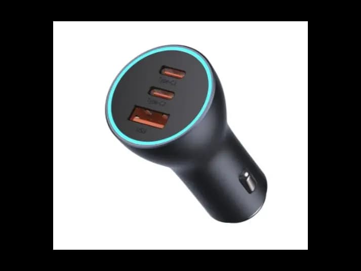 Baseus Golden Contactor Pro Triple Fast Charger Car Charger 65W U C C Dark Gray – CGJP010013 (5)