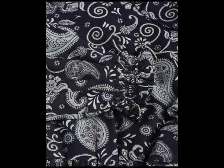 Paisley Print Fit & Flare Dress (3)