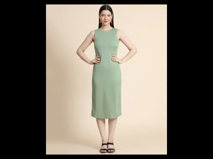 Round-Neck Skater Dress