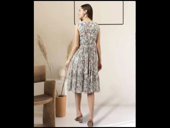 Floral Tiered Dress (3)