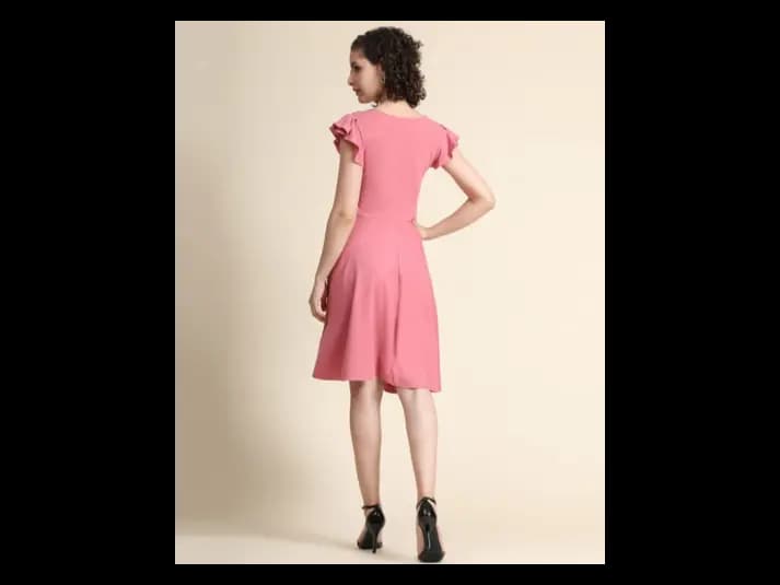 Short-Sleeve A-Line Dress (4)