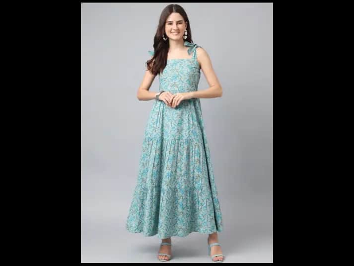 Women Floral Print Anarkali Kurta