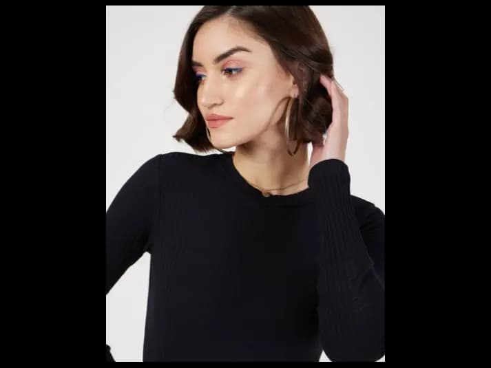 Long Sleeve Bodycon Midi Dress (5)