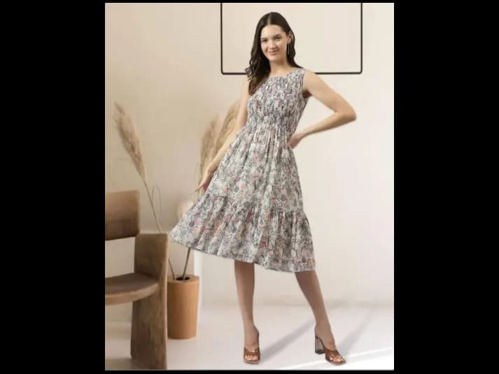Floral Tiered Dress