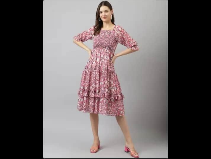 Floral Tiered Dress