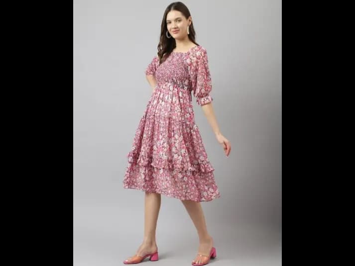 Floral Tiered Dress (2)