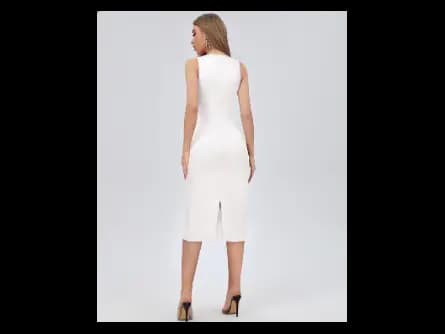 Round-Neck Sleeveless Bodycon Dress (4)