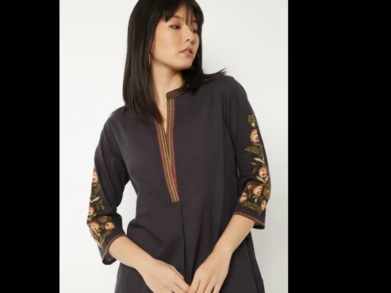 Women Embroidered Kurta (2)
