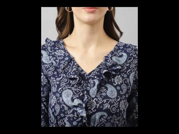 Paisley Print Fit & Flare Dress (5)