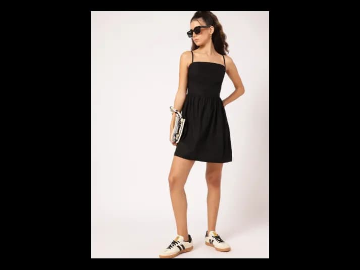 Strappy Escape Smocked Back Dress (2)