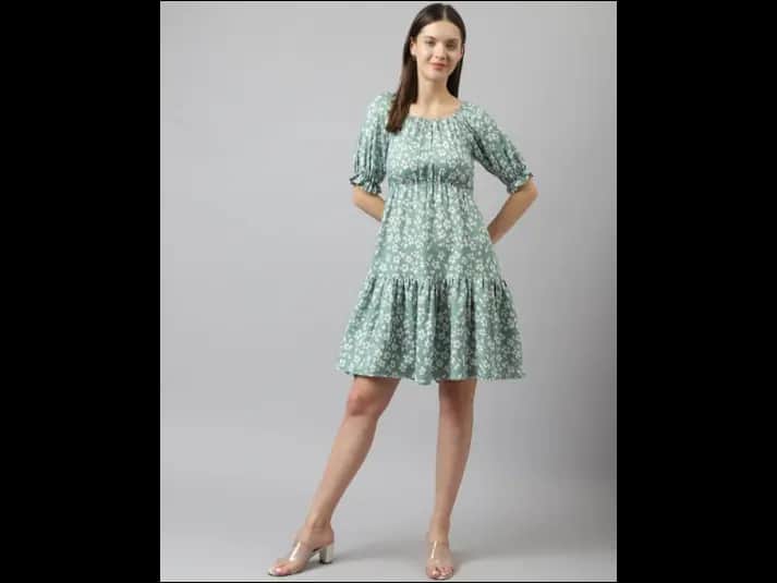 Floral Print Fit & Flare Dress