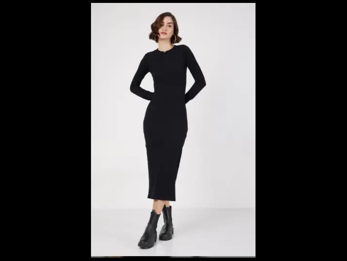Long Sleeve Bodycon Midi Dress